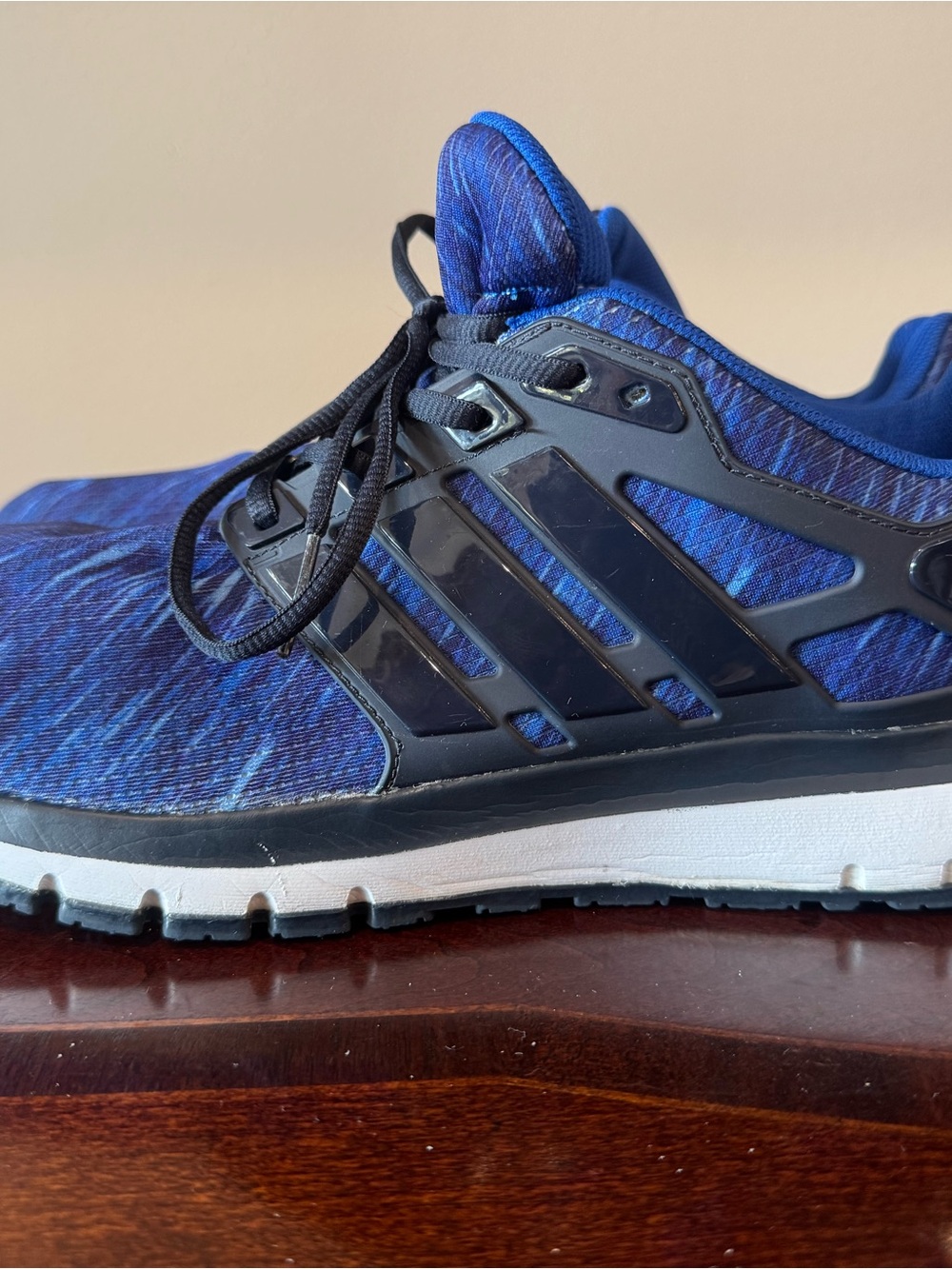 adidas Energy Cloud WTC Low Top Lace-Up Sneakers Blue Mesh Cushioned BY2047
